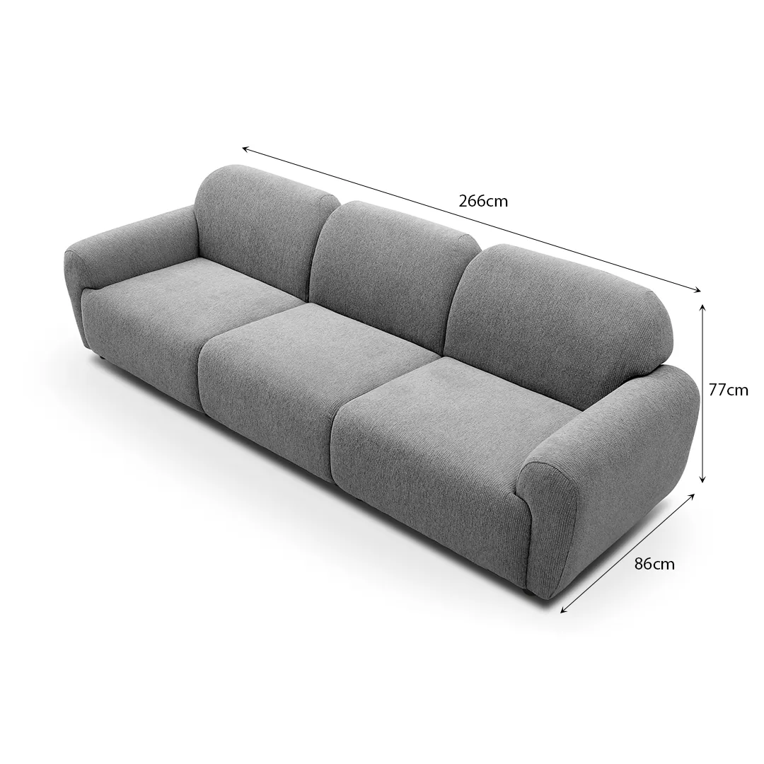 1593B-3S-WZ3075-23-3 LOVELIE 3 Seater Sofa