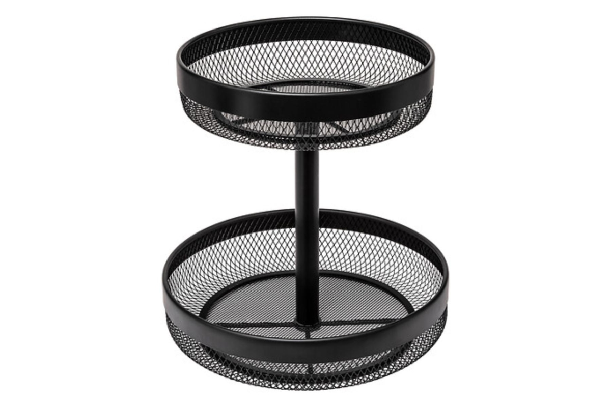 2TIERS BLK MAY FRUIT BASKET