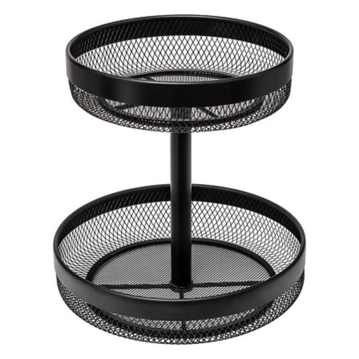 2TIERS BLK MAY FRUIT BASKET
