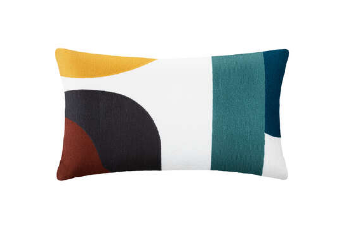 CUSH EMBROD HARY MULITCO 30X50