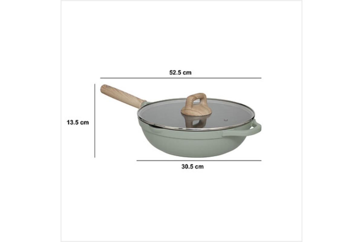 CAST ALU PAN+LID 28 CM HORIZON