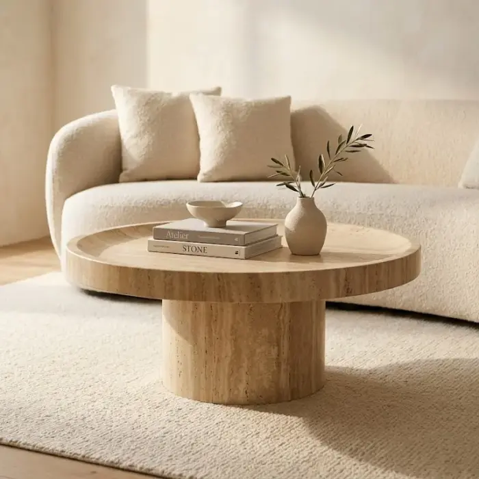 NERJA Coffee Table Travertine NERJA Coffee Table Travertine