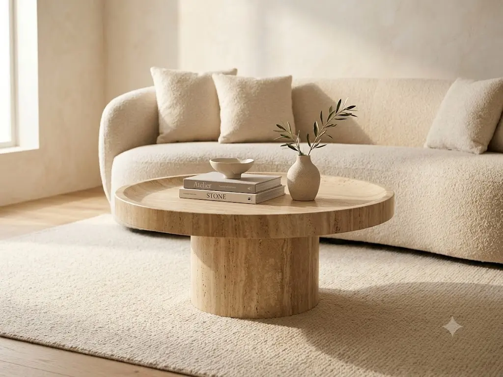 NERJA Coffee Table Travertine NERJA Coffee Table Travertine