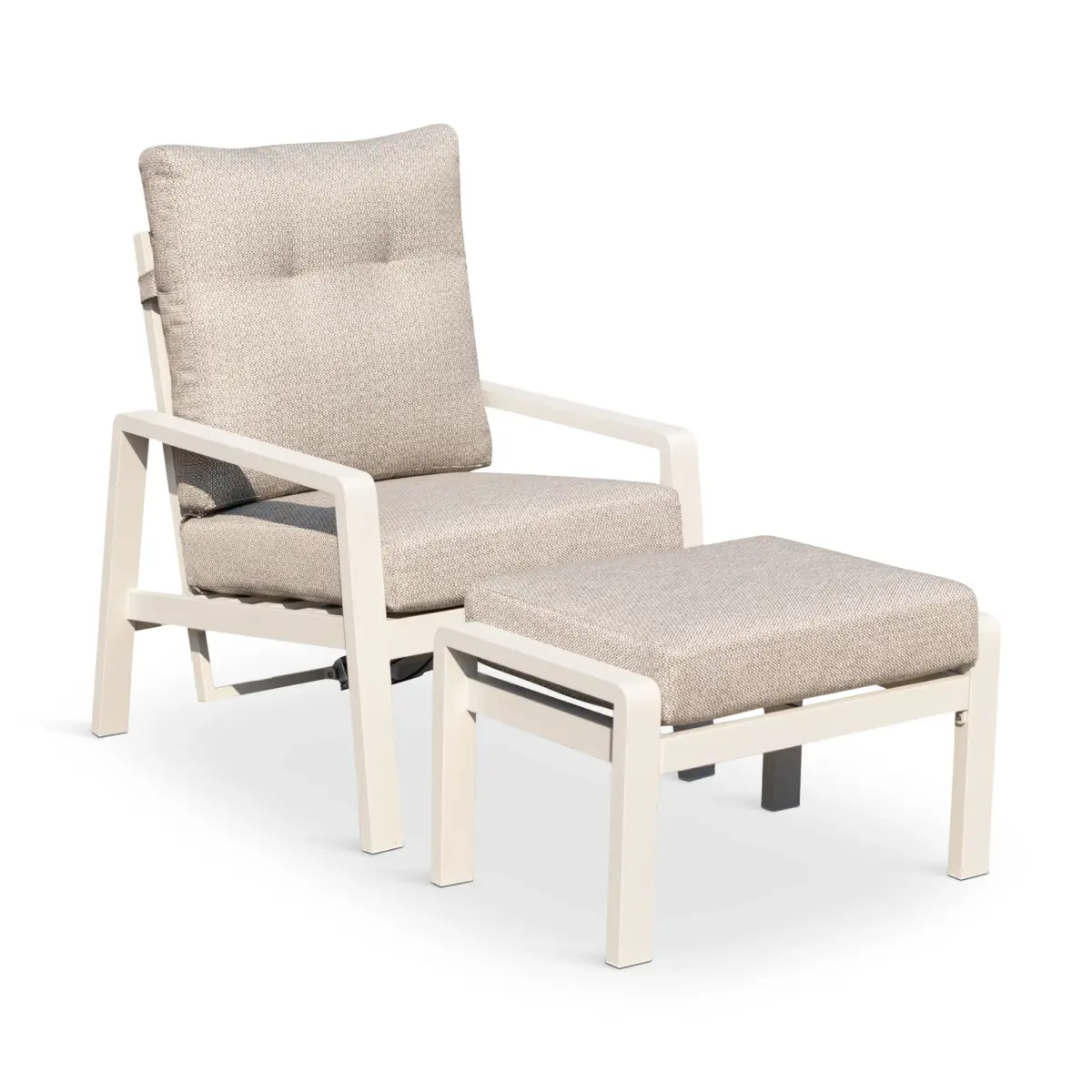 514614-GREYBEIGE-2 RENALO Outdoor Lounge Set