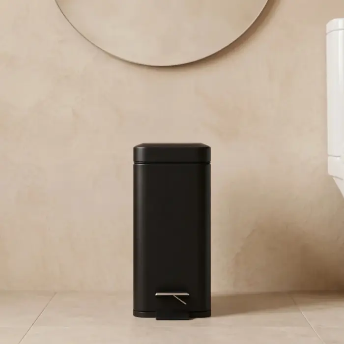 BIN BLACK RECTANGLE 5L