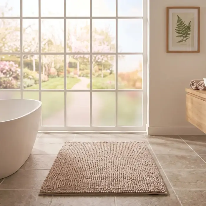 Chenille Bath Mat 50 × 80 cm