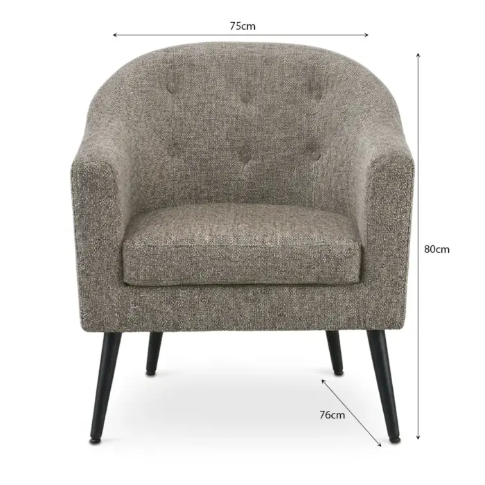 AC-2426-UF920-02BLK MARIGOLD Armchair