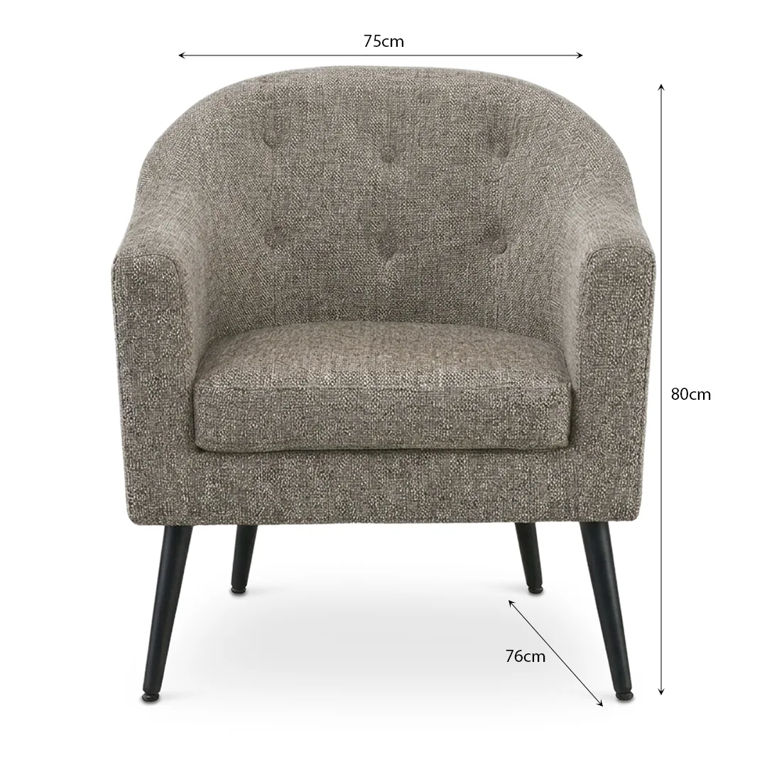 AC-2426-UF920-02BLK MARIGOLD Armchair