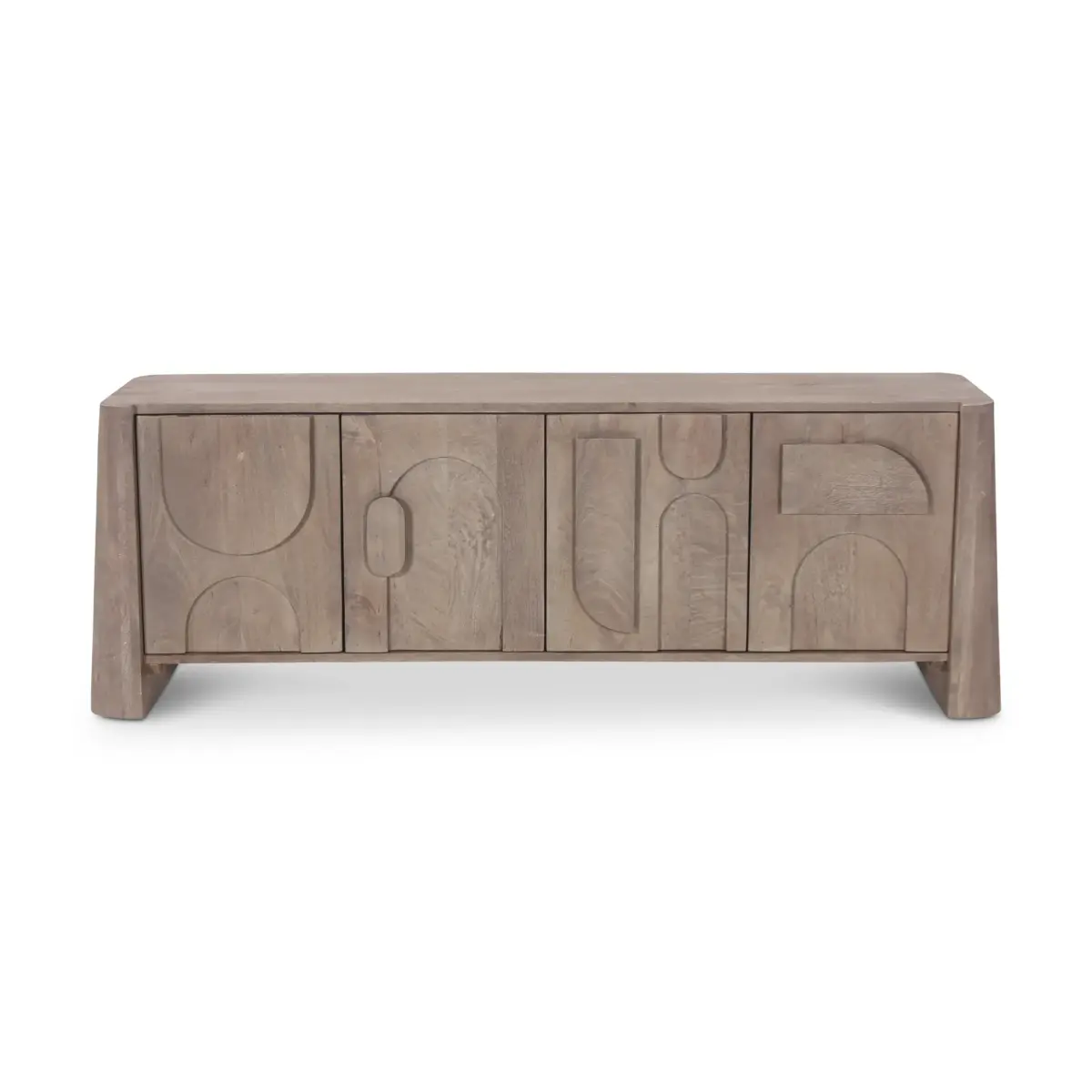 TV STAND 4-DOORS WOOD