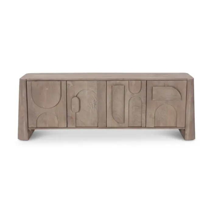 TV STAND 4-DOORS WOOD