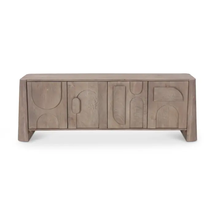TV STAND 4-DOORS WOOD