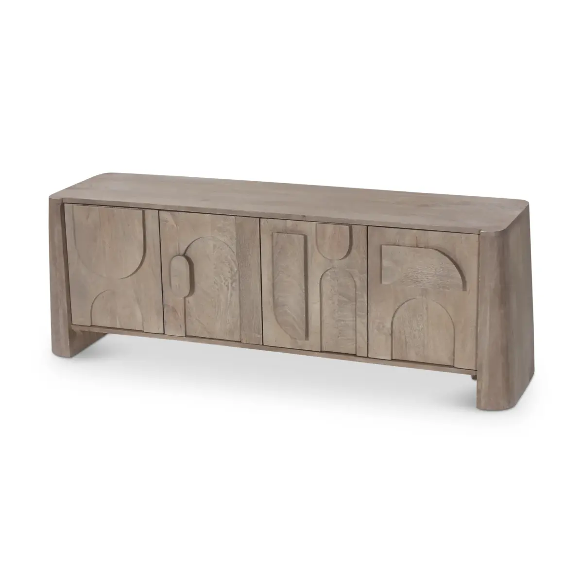 TV STAND 4-DOORS WOOD
