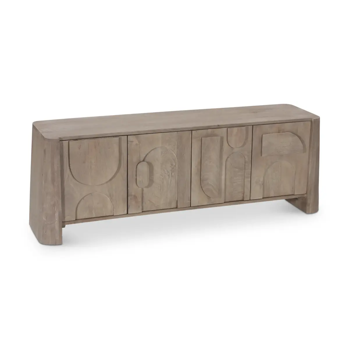 TV STAND 4-DOORS WOOD