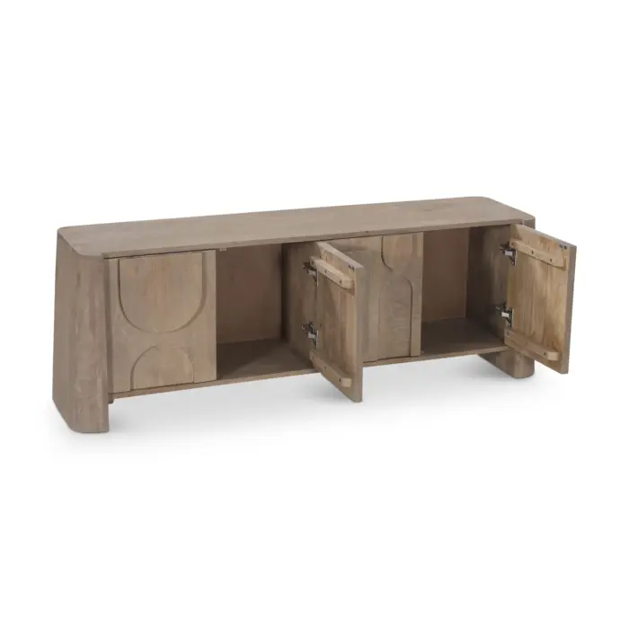 TV STAND 4-DOORS WOOD