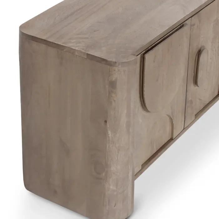 TV STAND 4-DOORS WOOD