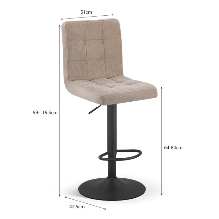 BC-2333-MALOY34-4 AMARETO Bar Stool