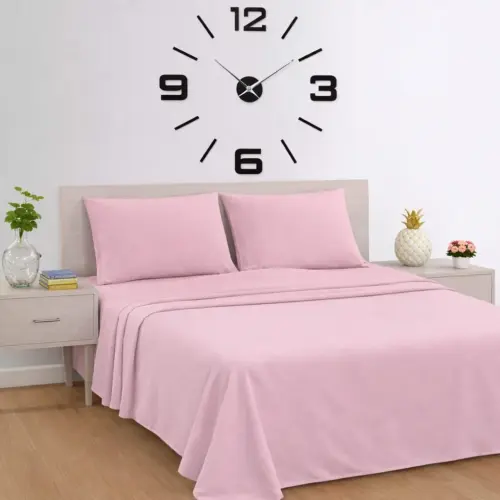 100% Cotton Bed Sheet Set 4.6 Ft – 4 Piece Bedding Set