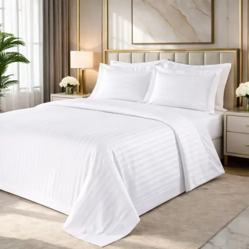 100% Cotton Sateen Bed Sheet Set 5Ft – 4 Piece Bedding Set