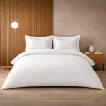 CSTQC90-WHITE 100% Cotton Sateen Duvet Cover Set 220 × 240 cm