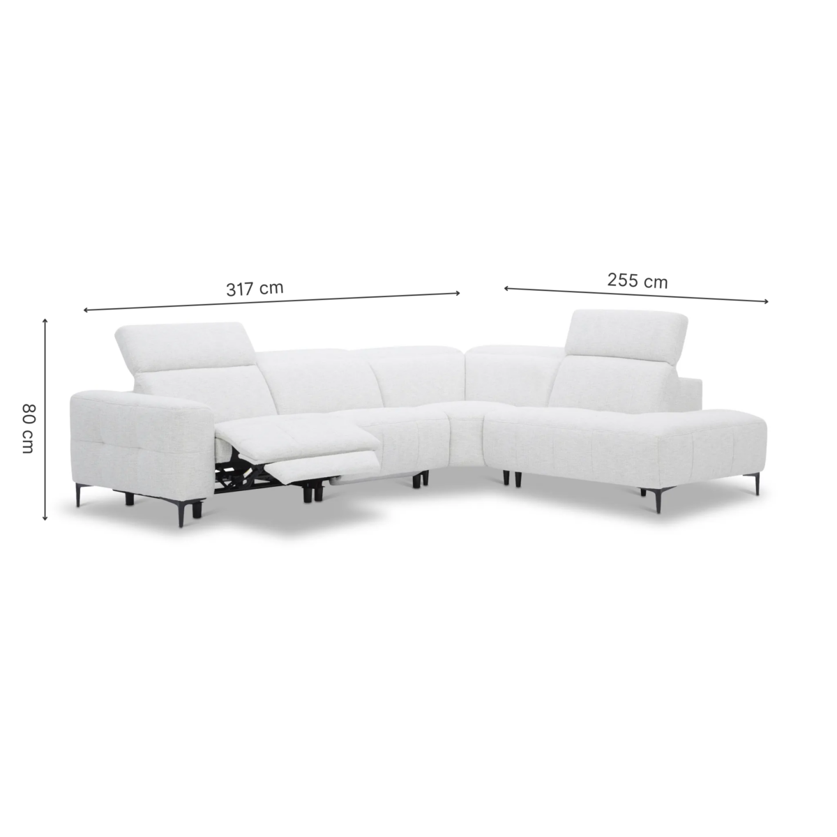 D15955 POTENZA Corner Recliner Sofa
