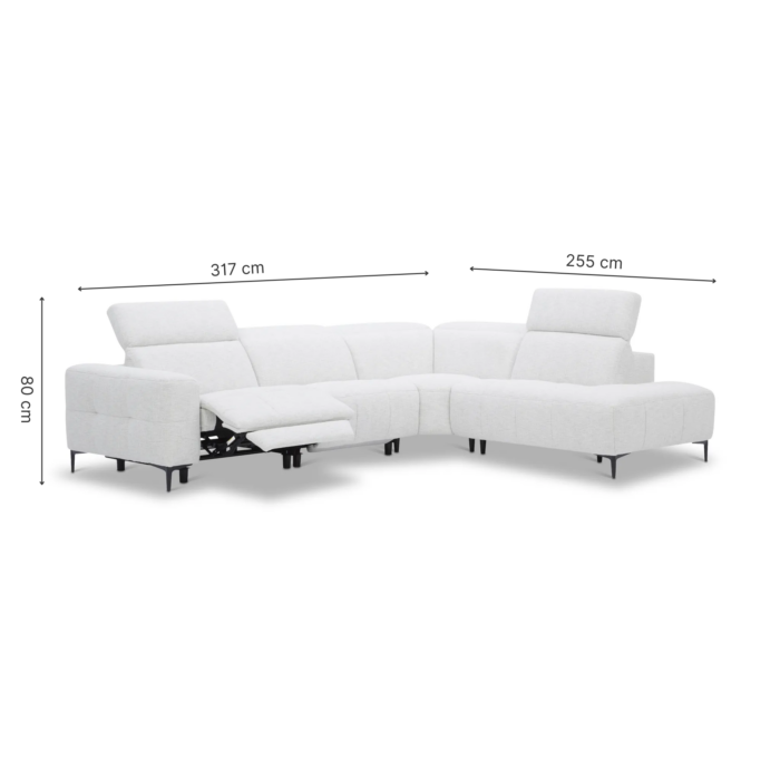 D15955 POTENZA Corner Recliner Sofa