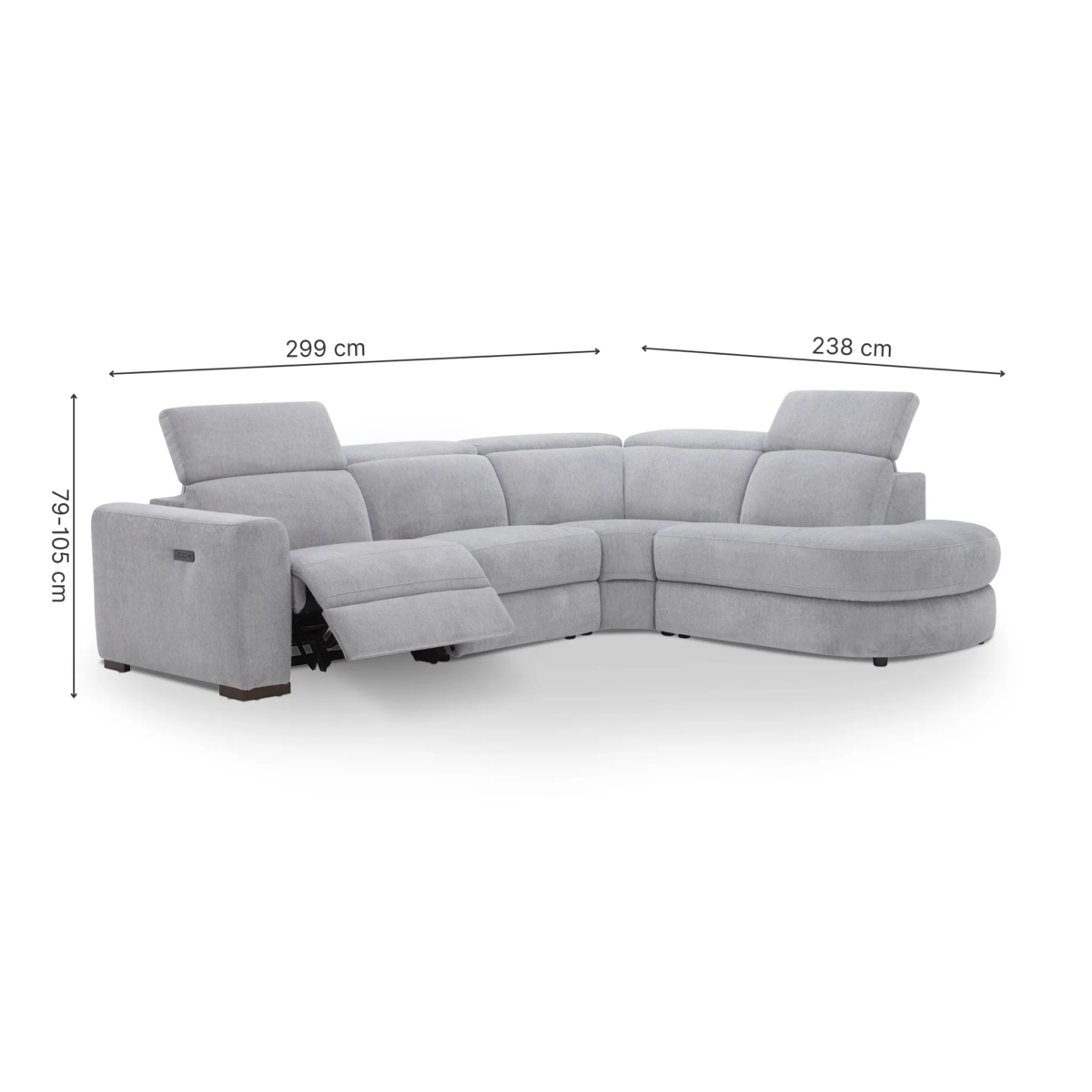 ARCADEA Recliner Corner Sofa