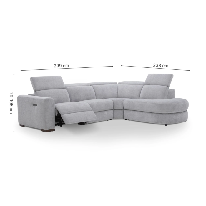 ARCADEA Recliner Corner Sofa