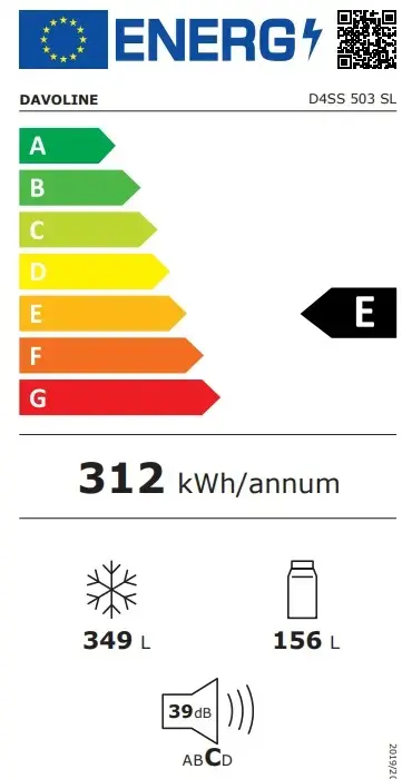 ENERY-LABEL RF220E W NE 206LT E
