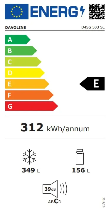 ENERY-LABEL RF220E W NE 206LT E