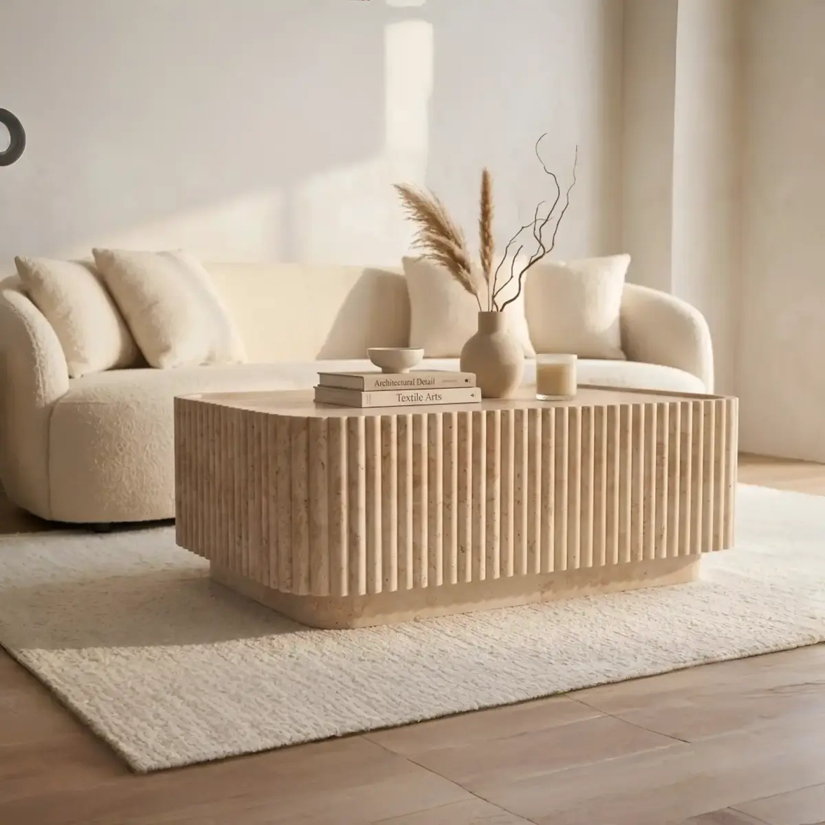 MARINA Travertine Coffee Table