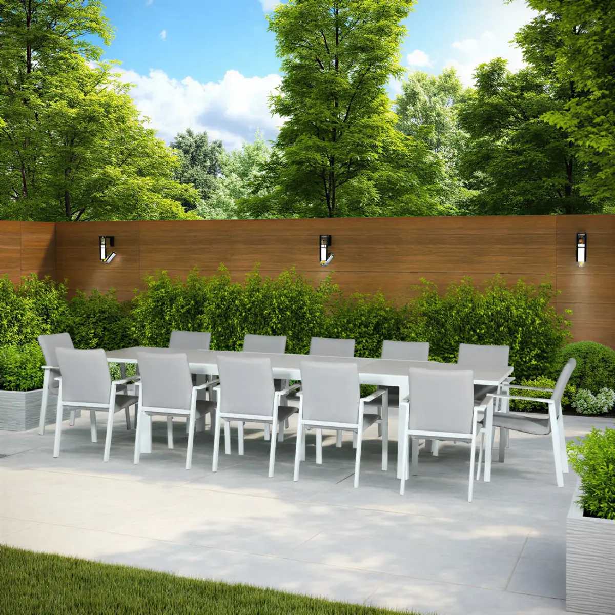 ISOLA-EXT-TBL112-WH-3-1 ISOLA Outdoor Dining Set