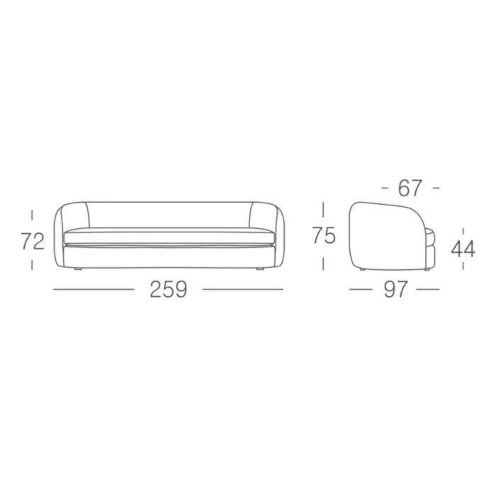 MORETON 4 SEATER SOFA