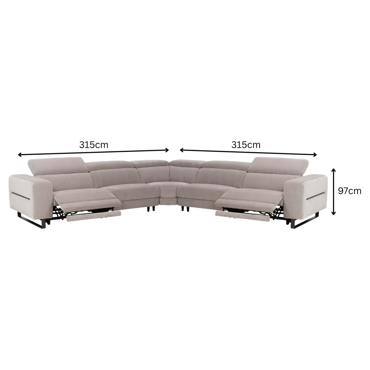 TRENTO Corner Recliner Sofa