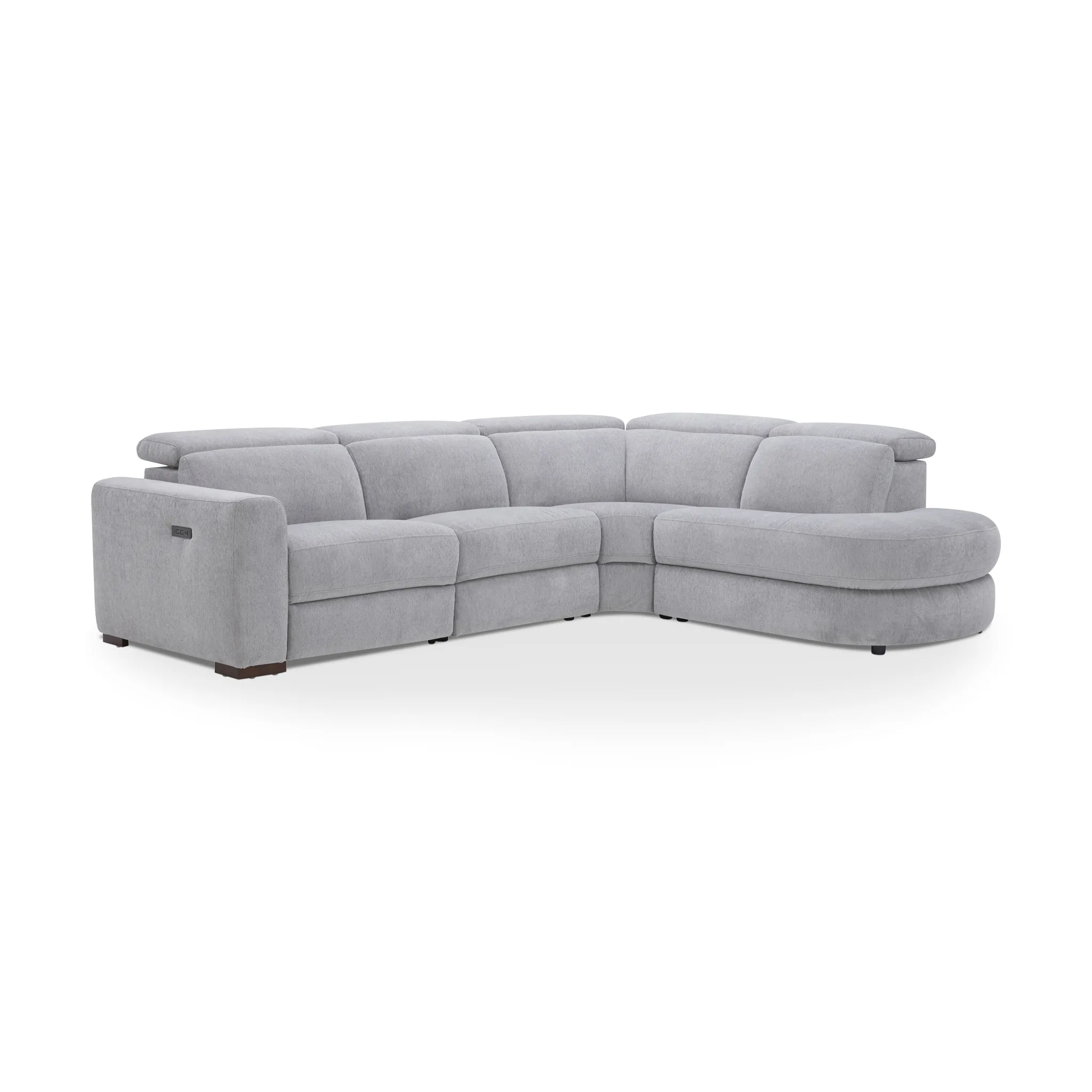 Four Day ARCADEA Recliner Corner Sofa Grey