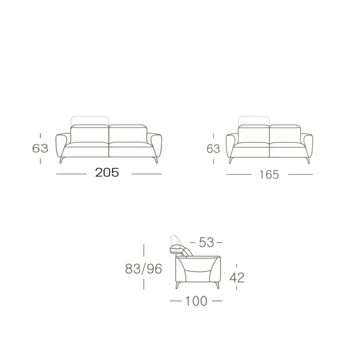 KT.1007-32-KB-1275-23 JOUJY Sofa Set