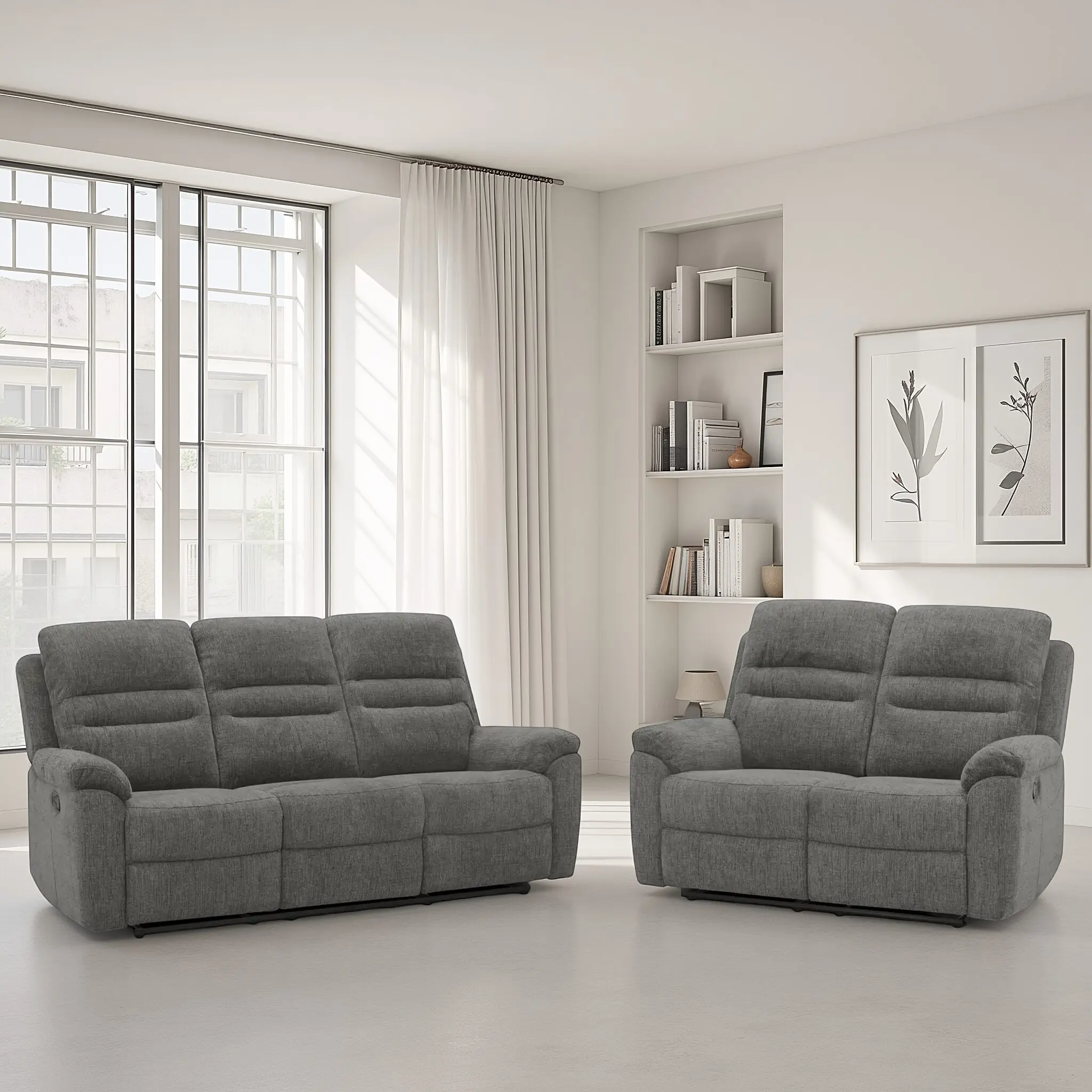 Four Day DOLLY Sofa Set Grey