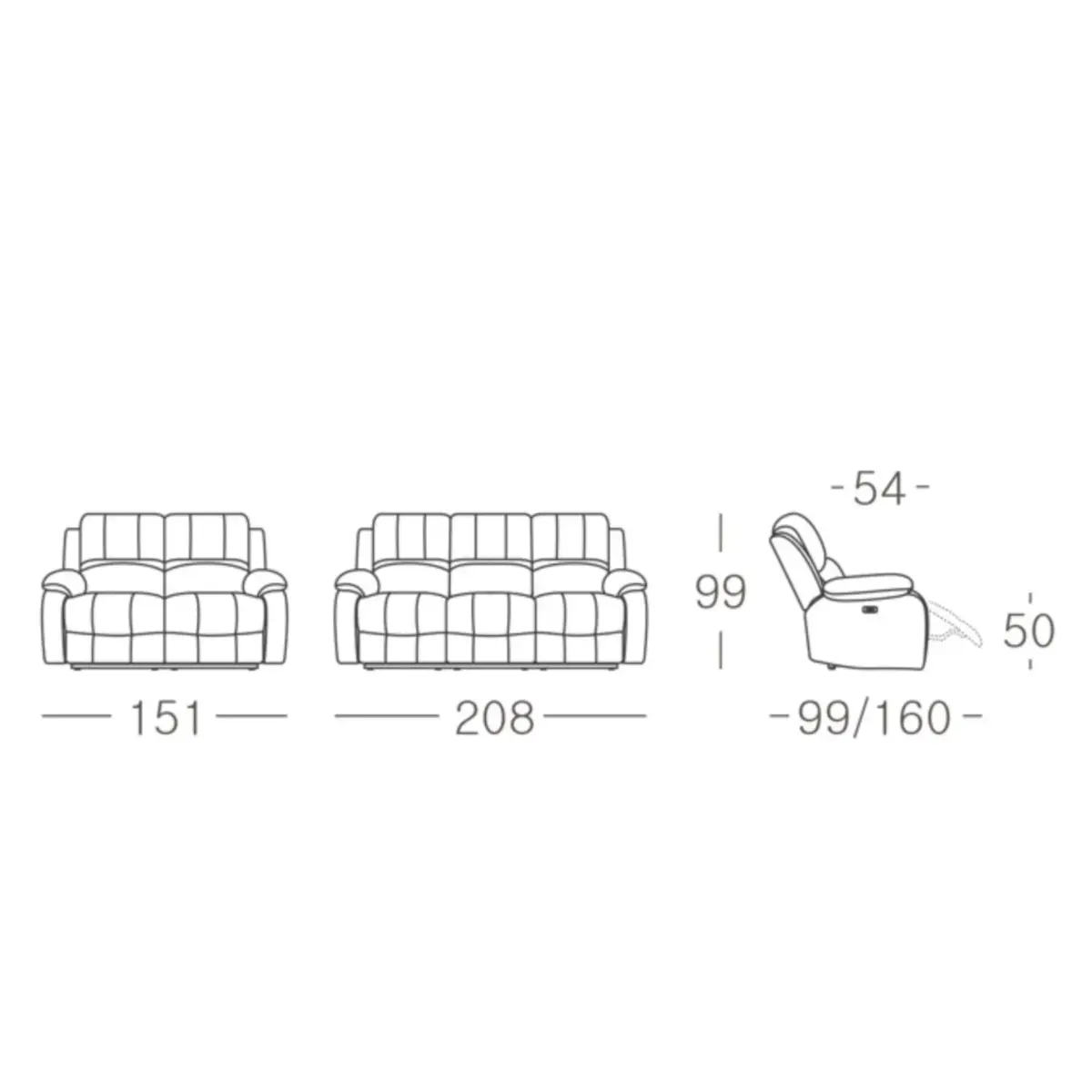 BECKY 3+2 SOFA