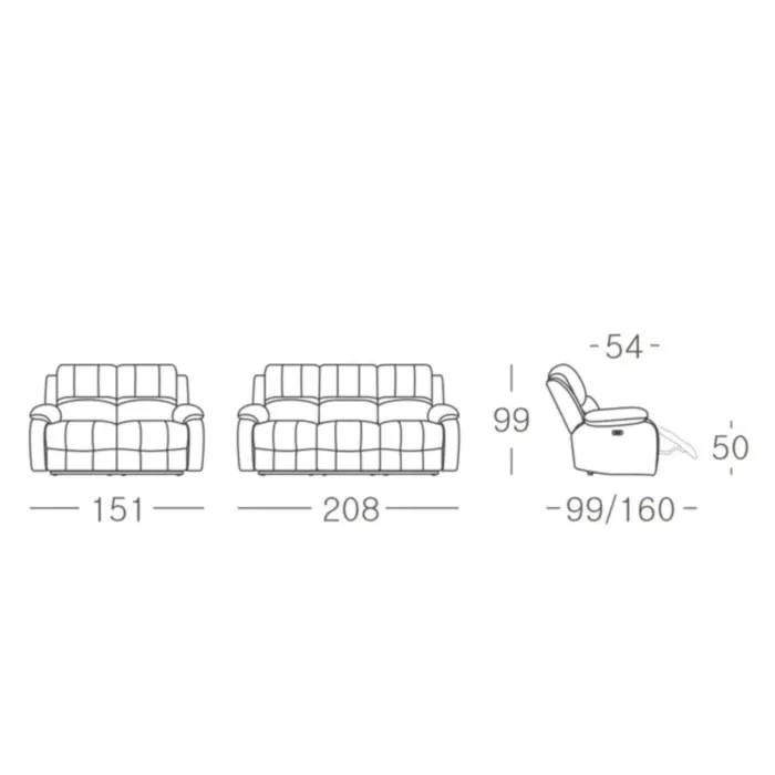 BECKY 3+2 SOFA