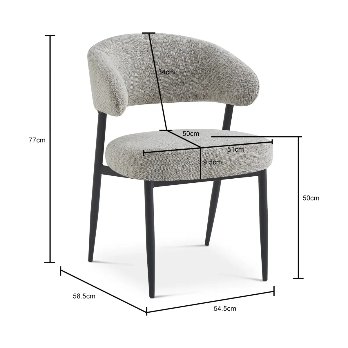 LDC-258076-RDG4506-3 GUSTACHO Dining Chair