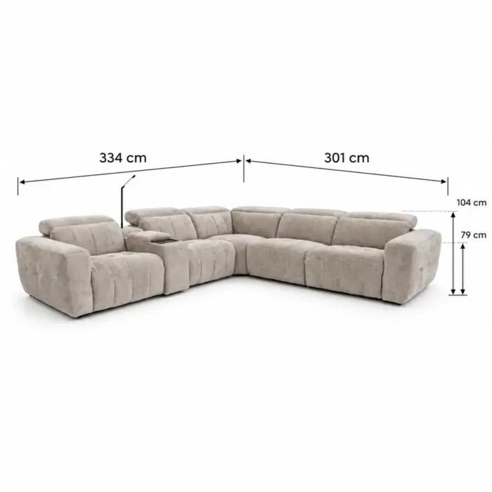CLONMEL Corner Recliner Sofa