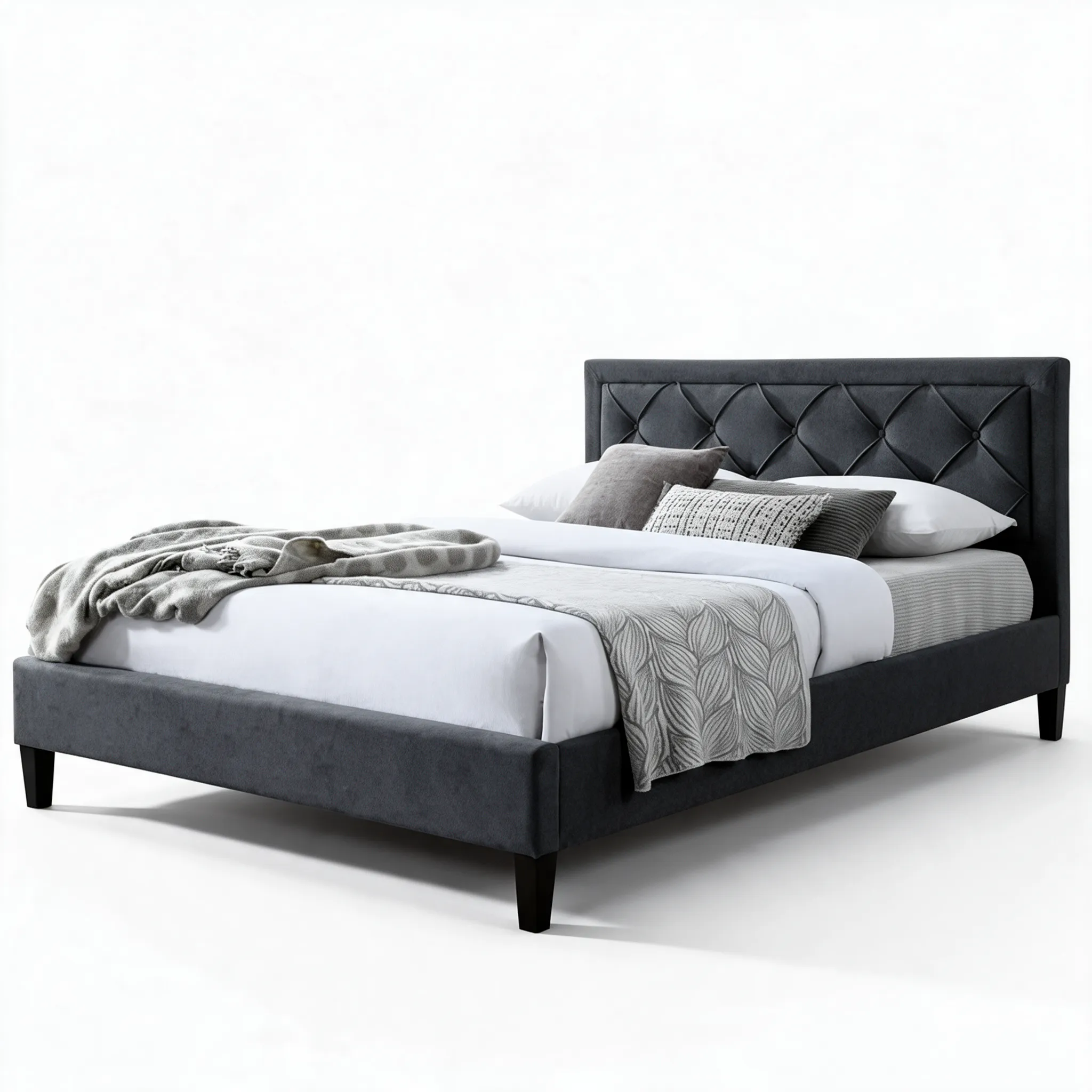 Four Day ALFI Bed 5ft dakr Grey