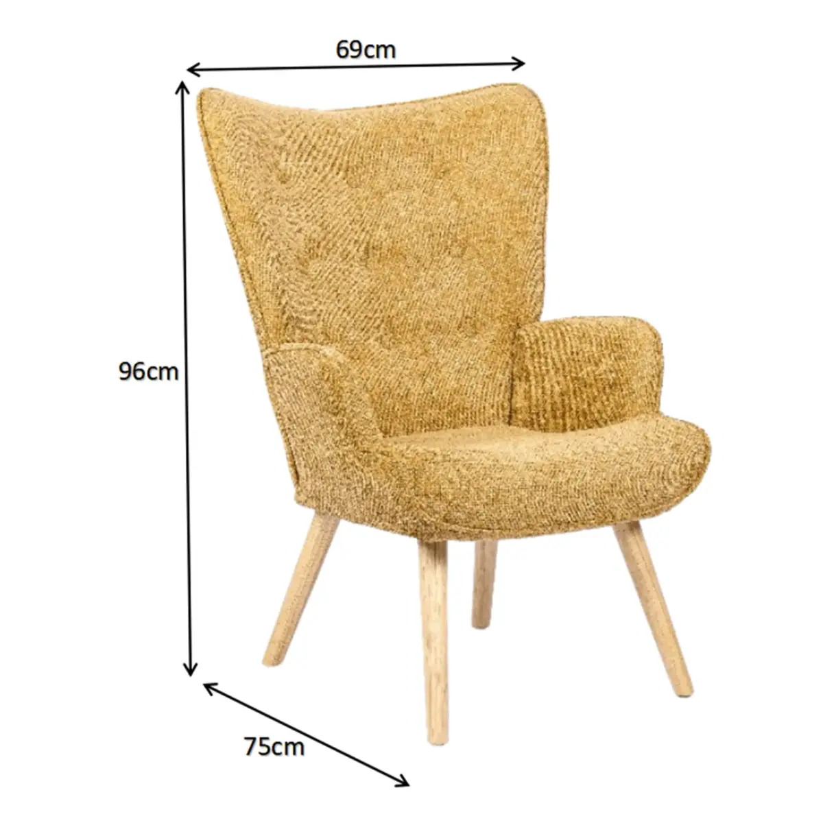1901K AJ2308-7 (8)-dimensions AURORA Armchair