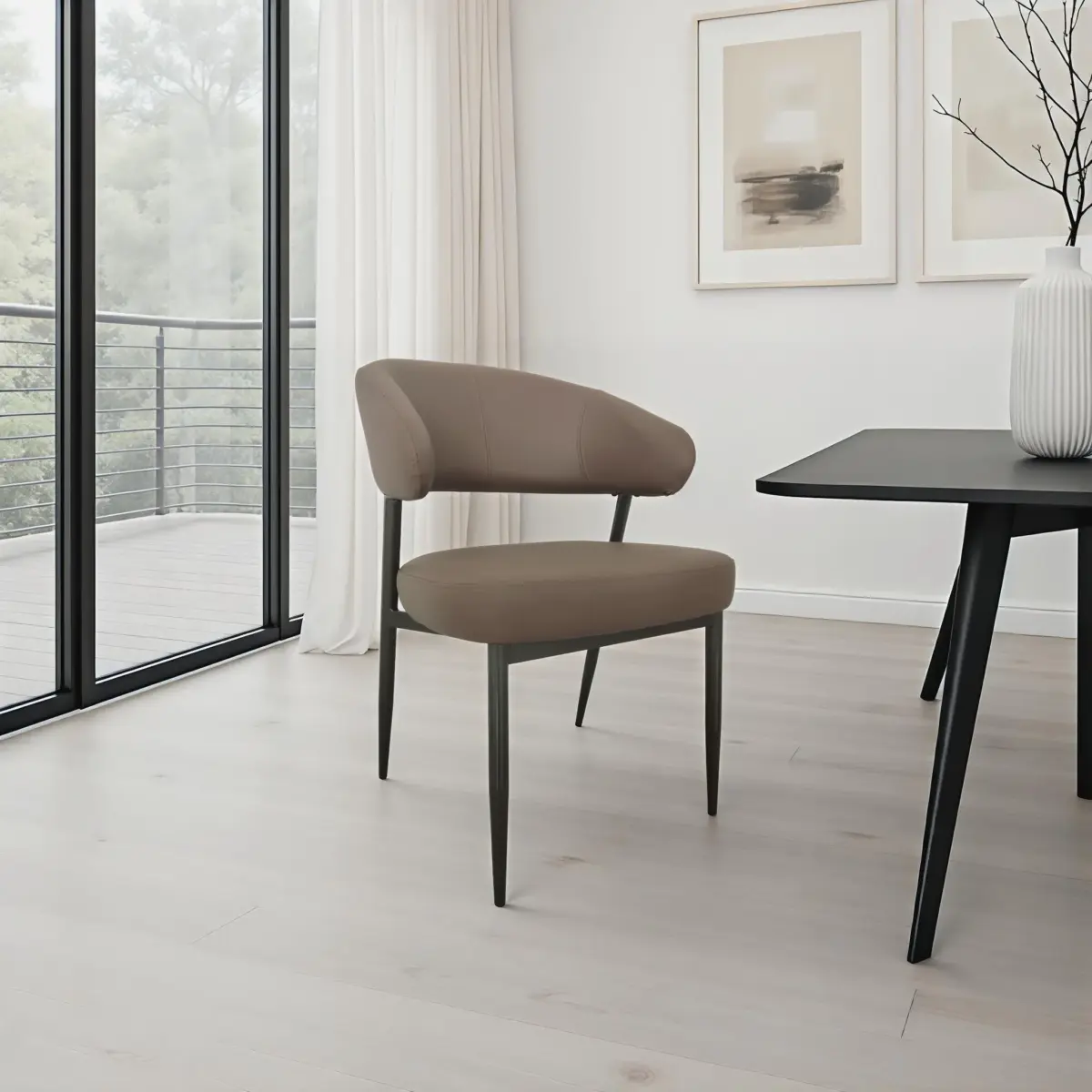 3015-IMK-BROWN-2 DANIS Dining Chair