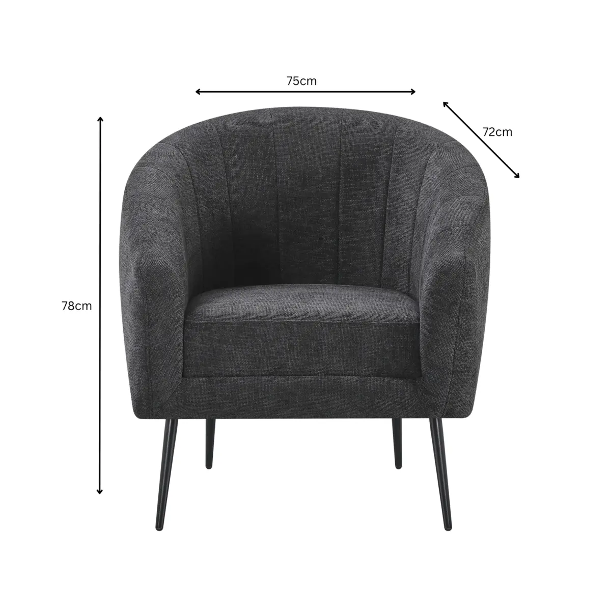 AC-2406 CD2302-29-dimensions ATENA Armchair
