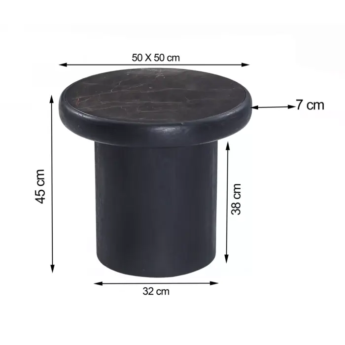 ART 83285-dimensions MARTOS Side Table