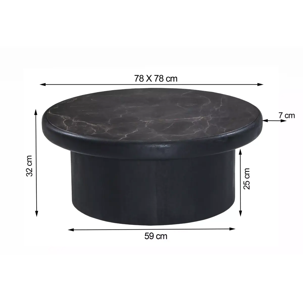 ART 83286-dimensions MARTOS Coffee Table