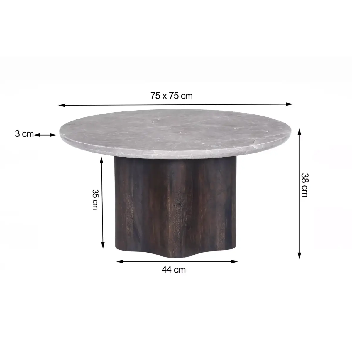 ART 83288-dimensions MONTILLA Coffee Table