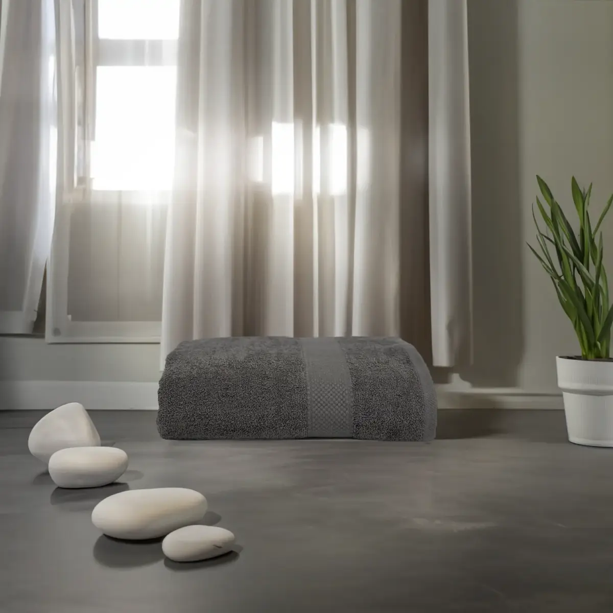 B0340 & B0359 BASIC 100% Cotton Lightweight Bath Towel 90 × 140 cm