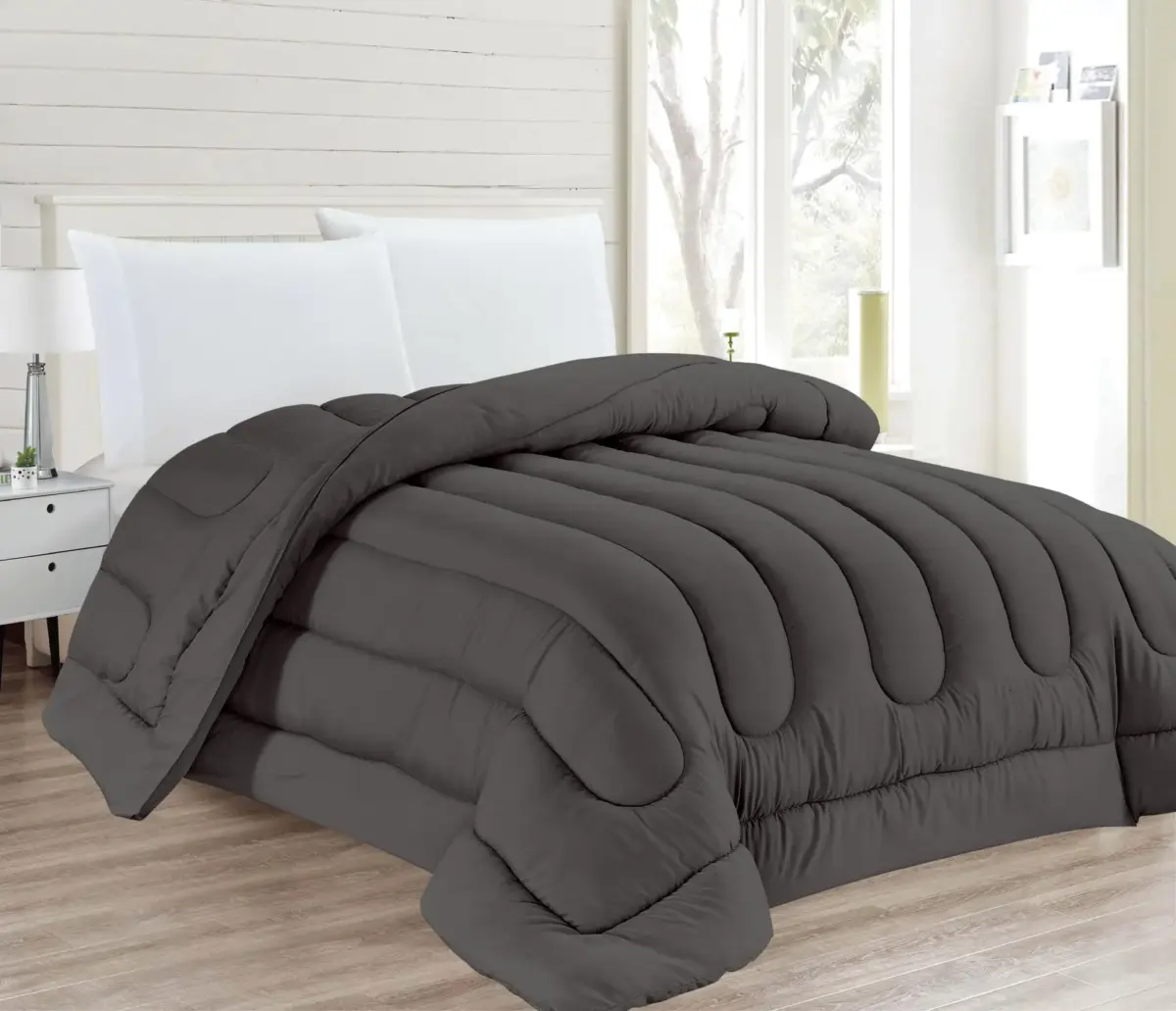 DYED QUILT 160X240 GREY