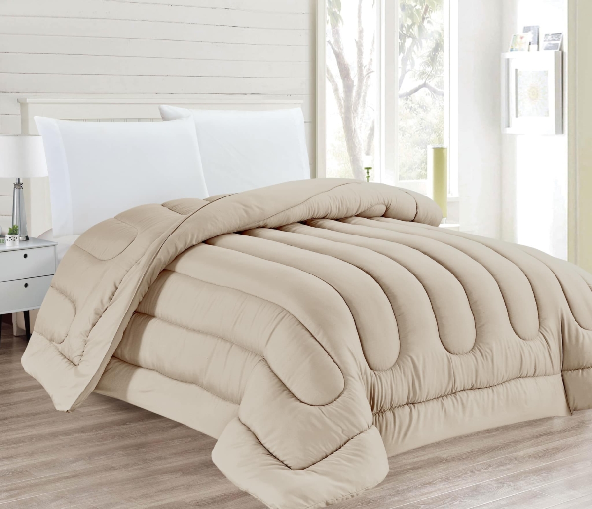 DYED QUILT 160X240 BEIGE